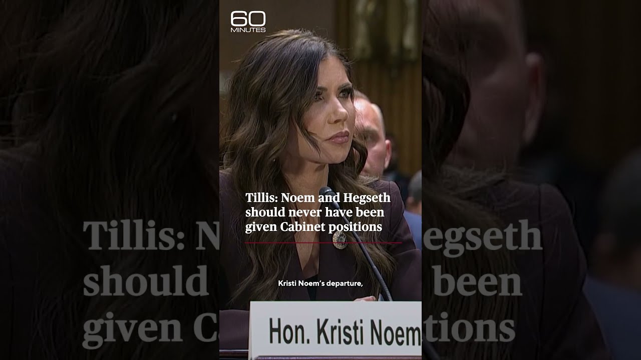 Tillis: Noem and Hegseth should never have been given Cabinet positions #shorts