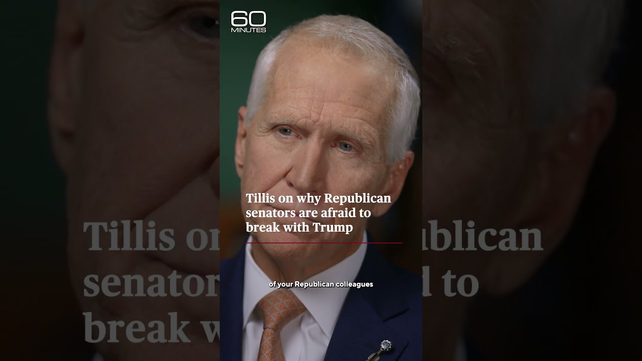 Tillis on why Republican senators are afraid to break with Trump #shorts