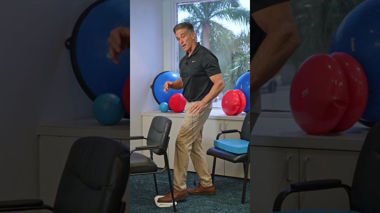 Toe tapping can really improve your balance? #seniorfitness #physio