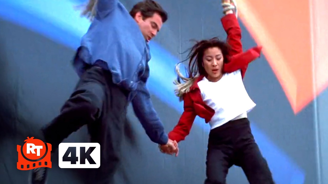 Tomorrow Never Dies (1997) 4K – Jumping Off a Building Handcuffed! (6/7) | Movieclips