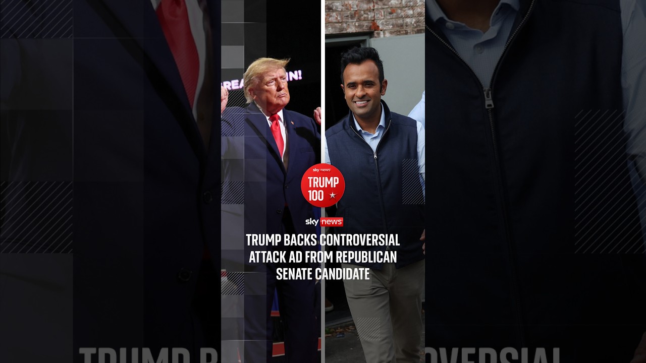 Trump backs controversial attack ad from Republican senate candidate