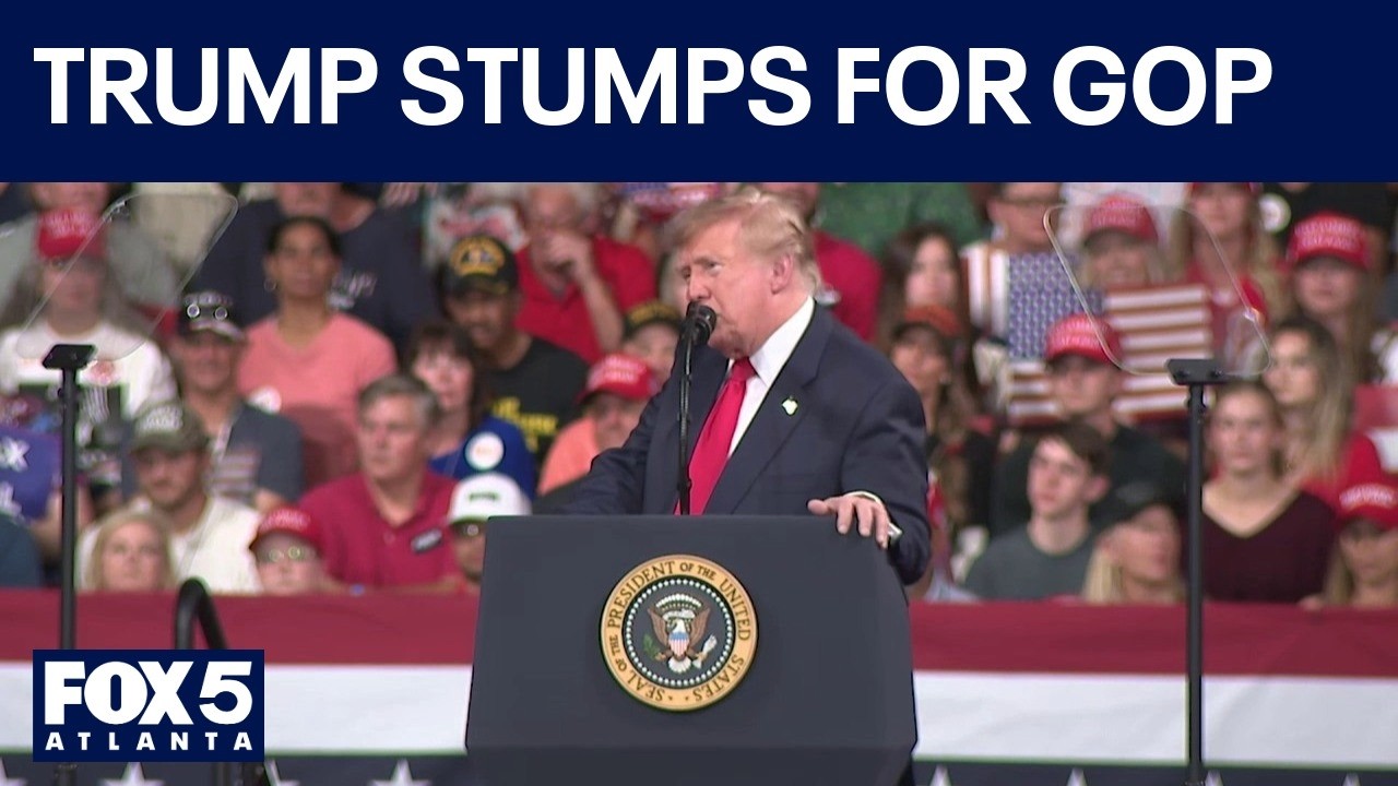 Trump stumps for Collins, Jackson in Perry rally | FOX 5 News
