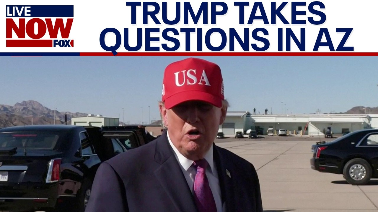 Trump talks Abdul El-Sayed, Pope Leo’s cancer, Iran war after Arizona rally