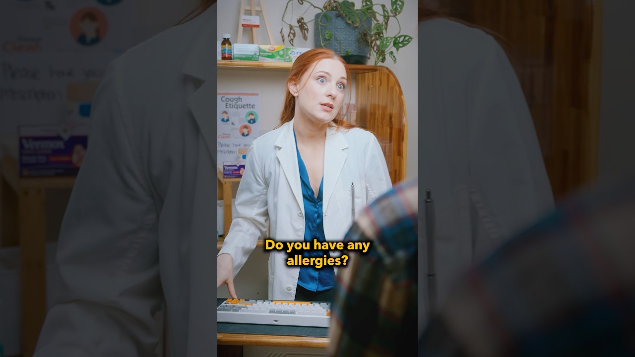 Trying to get medication from a pharmacist 👩‍⚕️