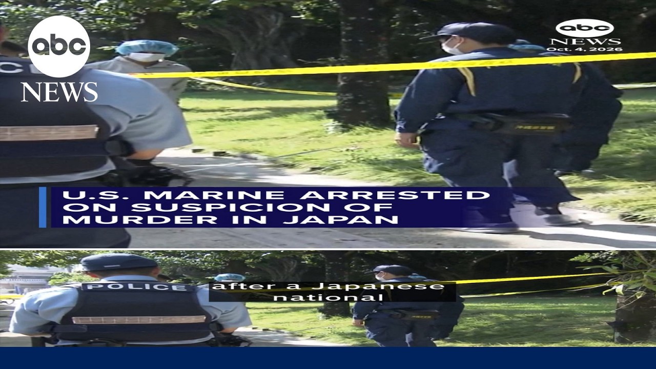 U.S. Marine arrested on suspicion of murder in Japan