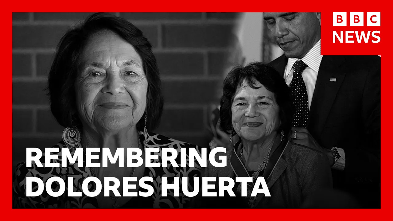 US civil rights leader Dolores Huerta dies aged 96 | BBC News