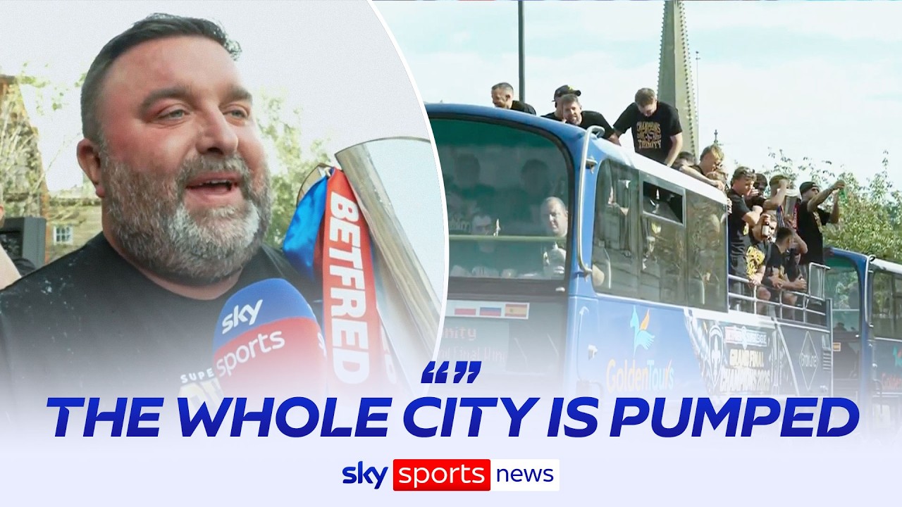 Wakefield Trinity host victory parade after winning their historic Super League Grand Final
