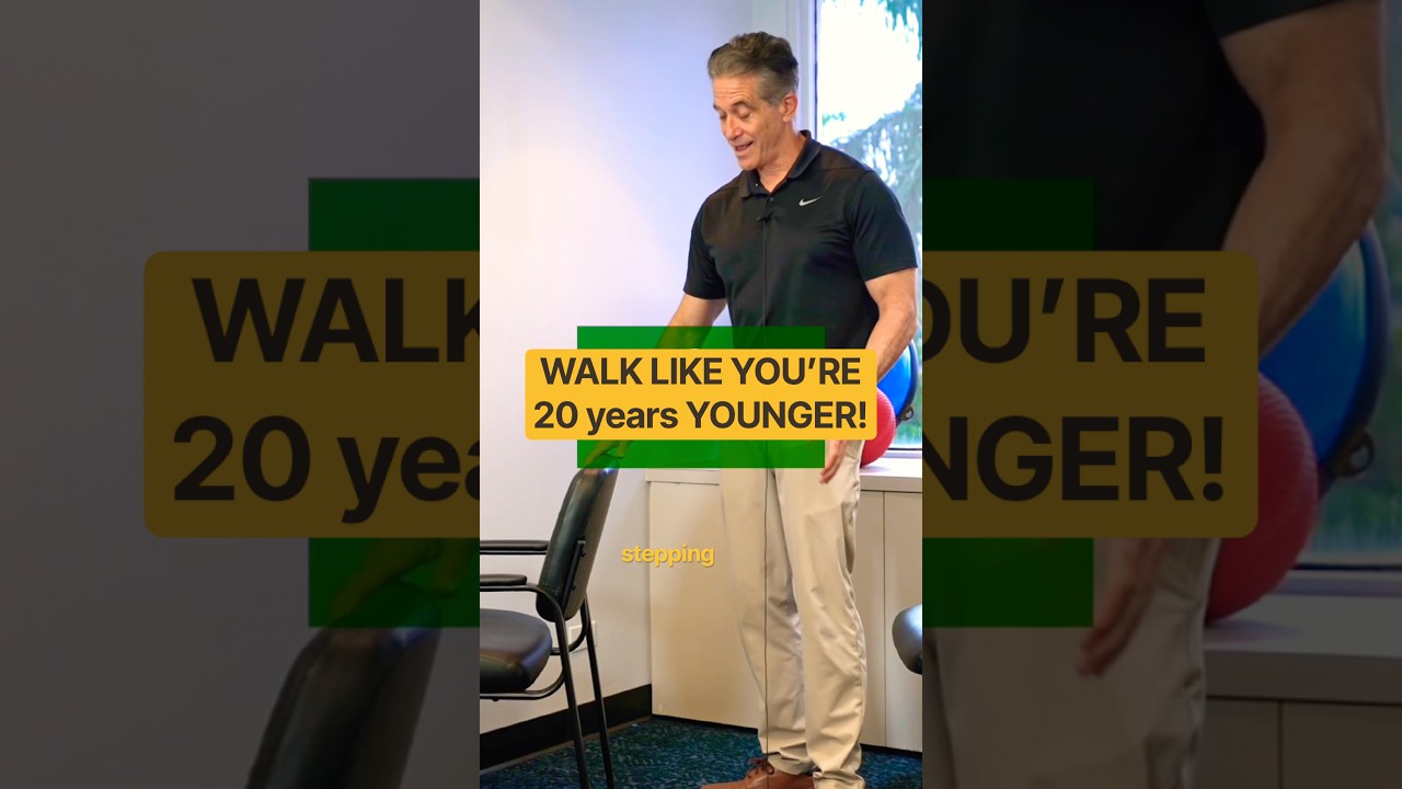 Walk like you’re 20 YEARS YOUNGER with these simple balance exercises #physiotherapy