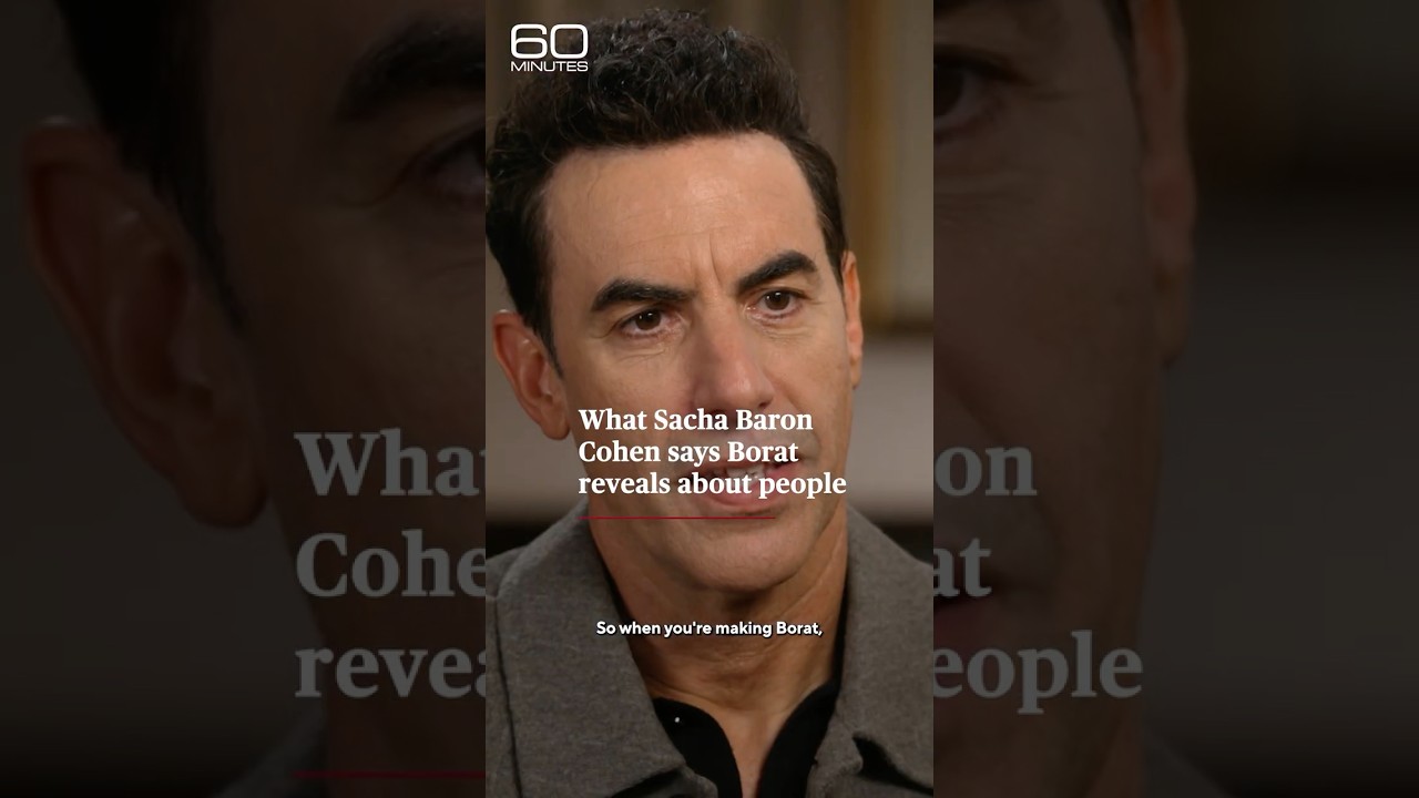 What Sacha Baron Cohen says Borat reveals about people #shorts