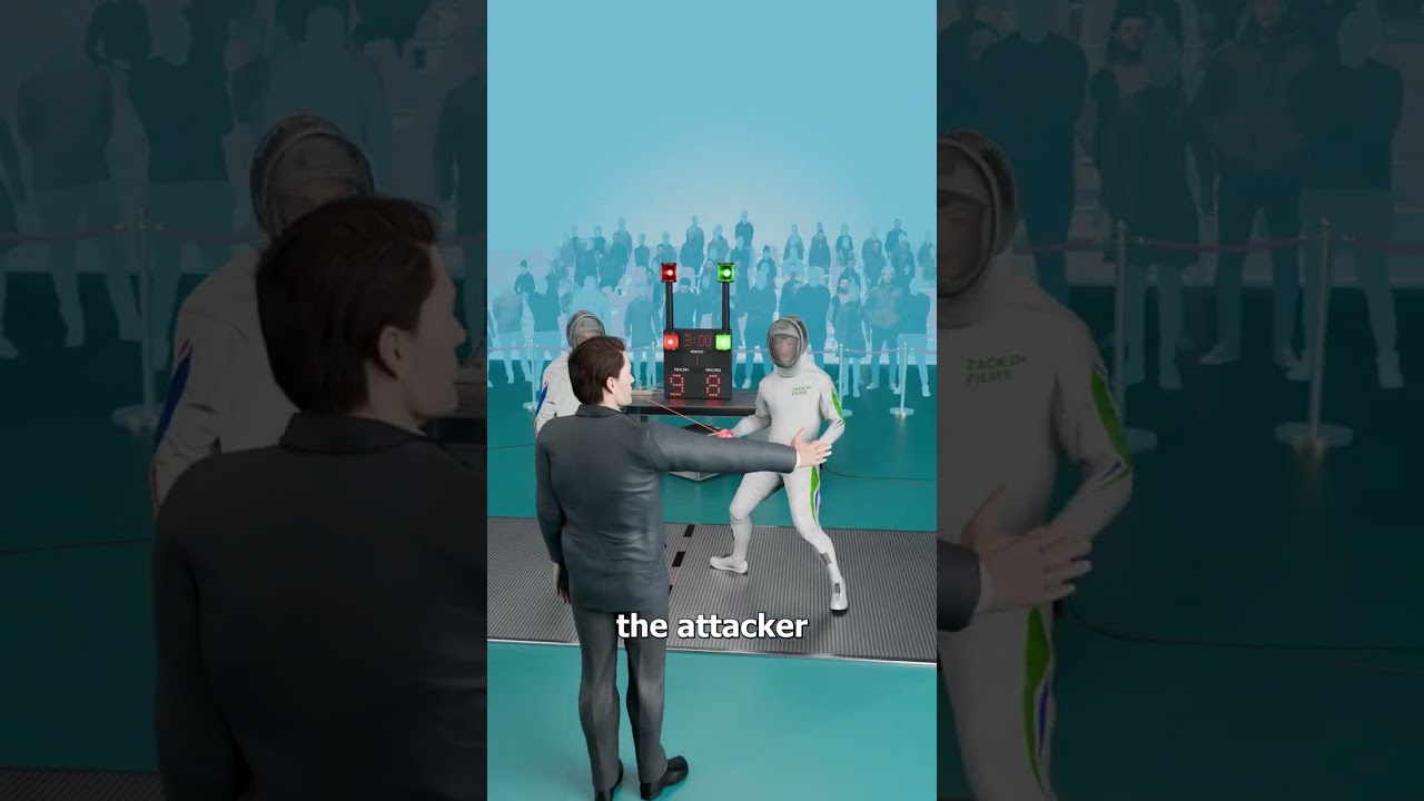 Why This Fencer Let His Opponent Hit Him 😮