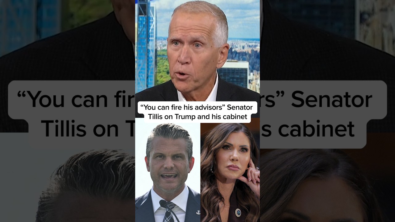 ‘You can fire his advisors’: Sen. Tillis on Trump and his cabinet